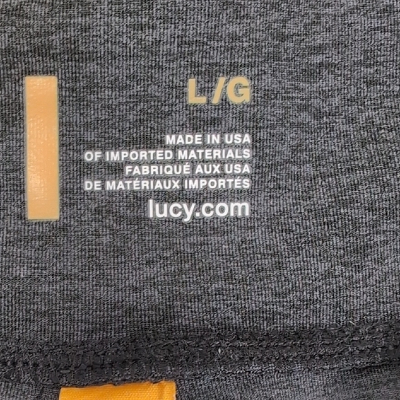 Lucy | Charcoal Wide Leg Leggings Capris Size L - Picture 6 of 11